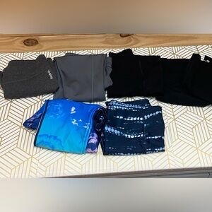 Lot 7 pairs of name brand athletic pants, capris, and leggings.